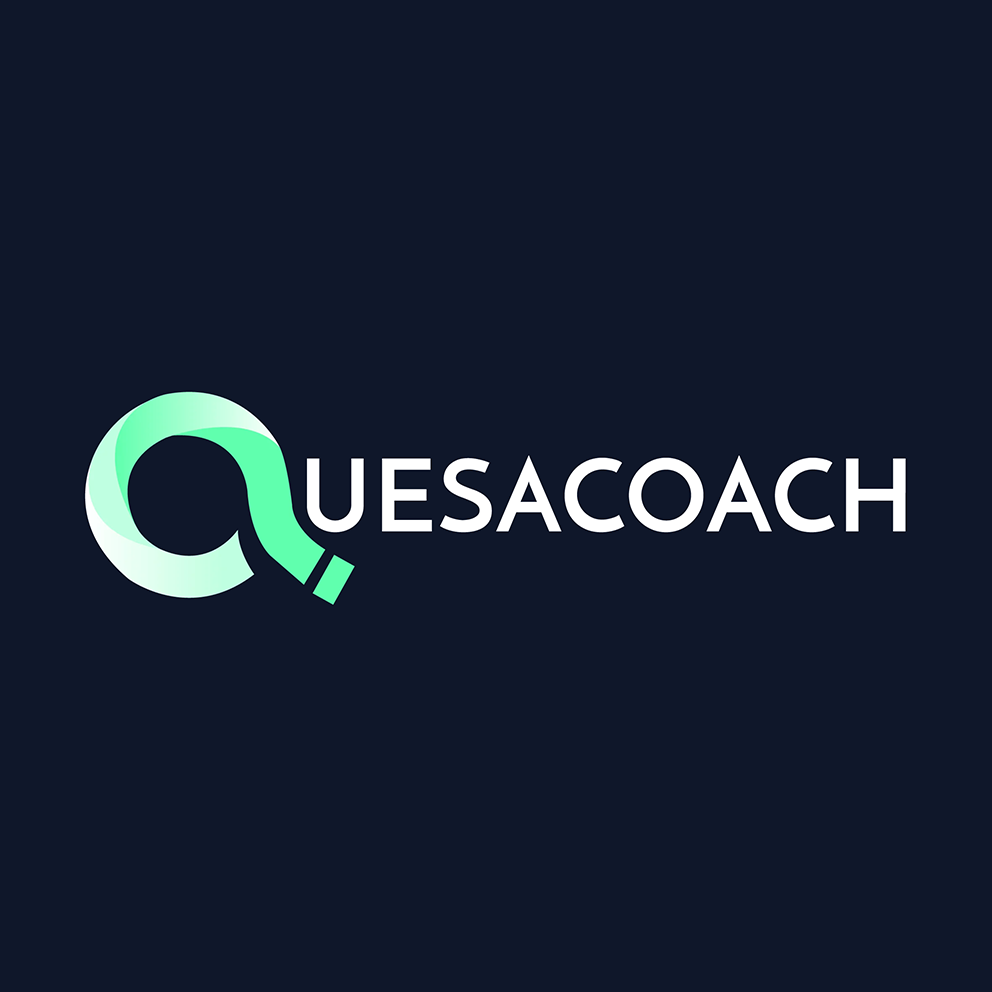 Logo-Quesacoach fond bleu